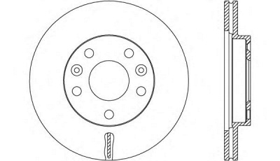 OPEN PARTS bda265620 -  Тормозной диск